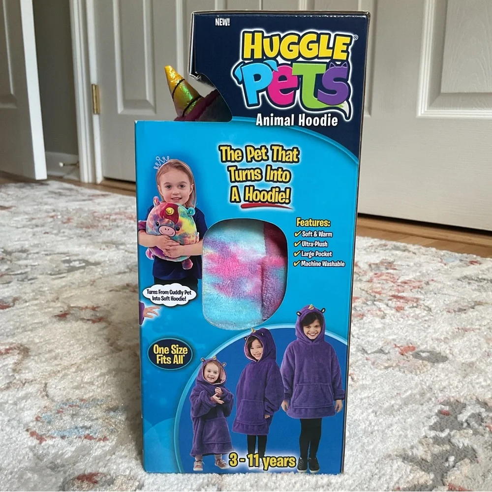 As Seen On TV Huggle Pets Magical Unicorn Hoodie - Multicolor - Picture 3 of 6
